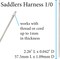 John James Saddlers Harness Needles, Size 18 1/0, 57.5mm in Length and 1.09mm in Diameter, Pack of 25, Large, Rounded Point, Use for All Hand Stitched Leather Craft Work and Harness/Saddle Repairs